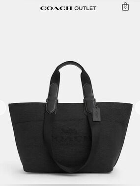 COACH Black Small Tour Tote with PRICE TAG.